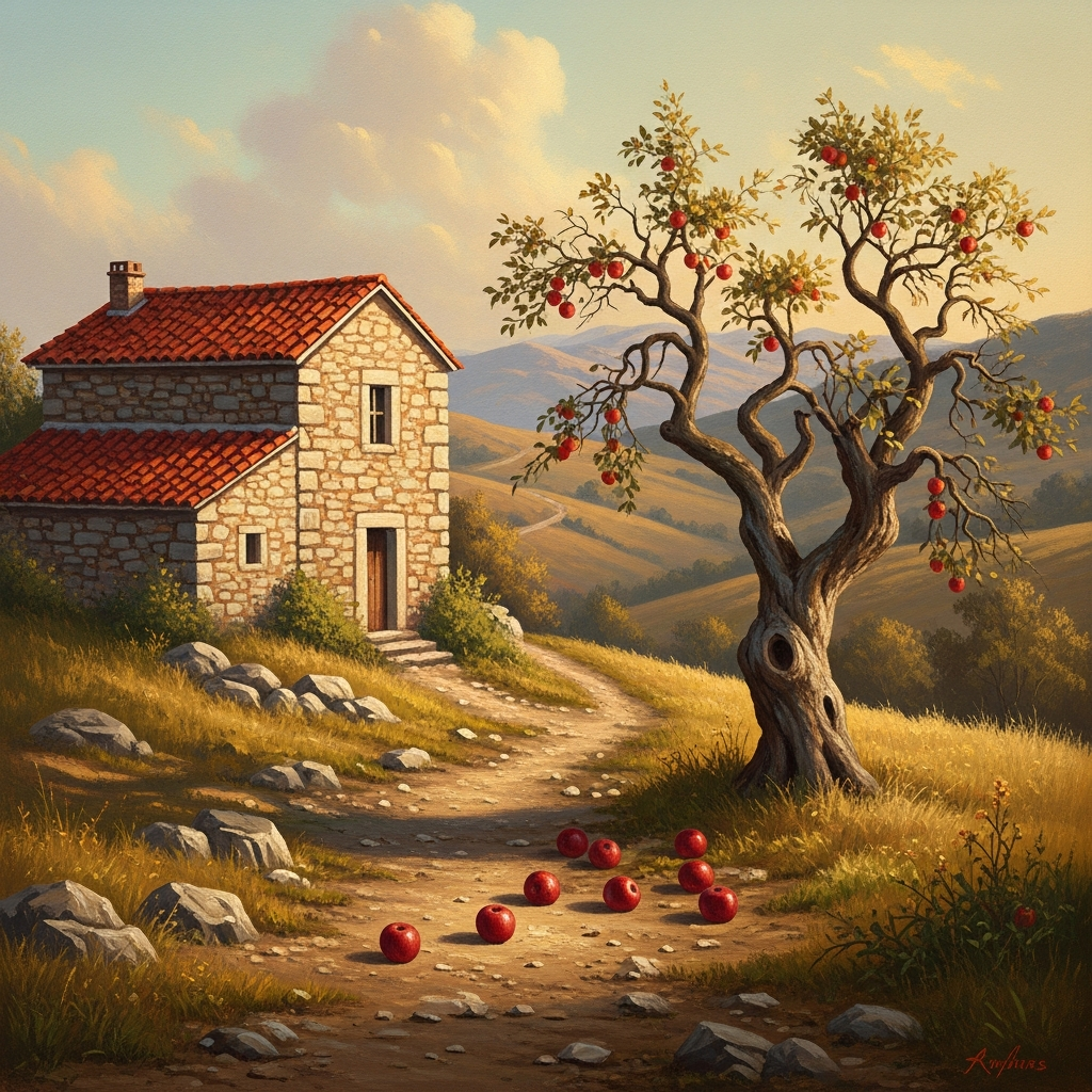 Din cer au cazut trei mere de Narine Abgarian