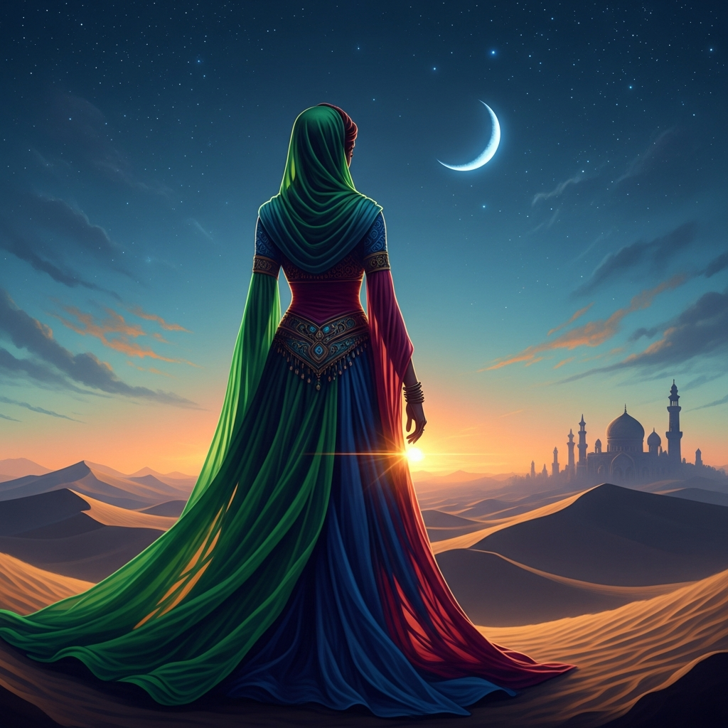 Farizada cu surâs trandafiriu de O mie și una de nopți