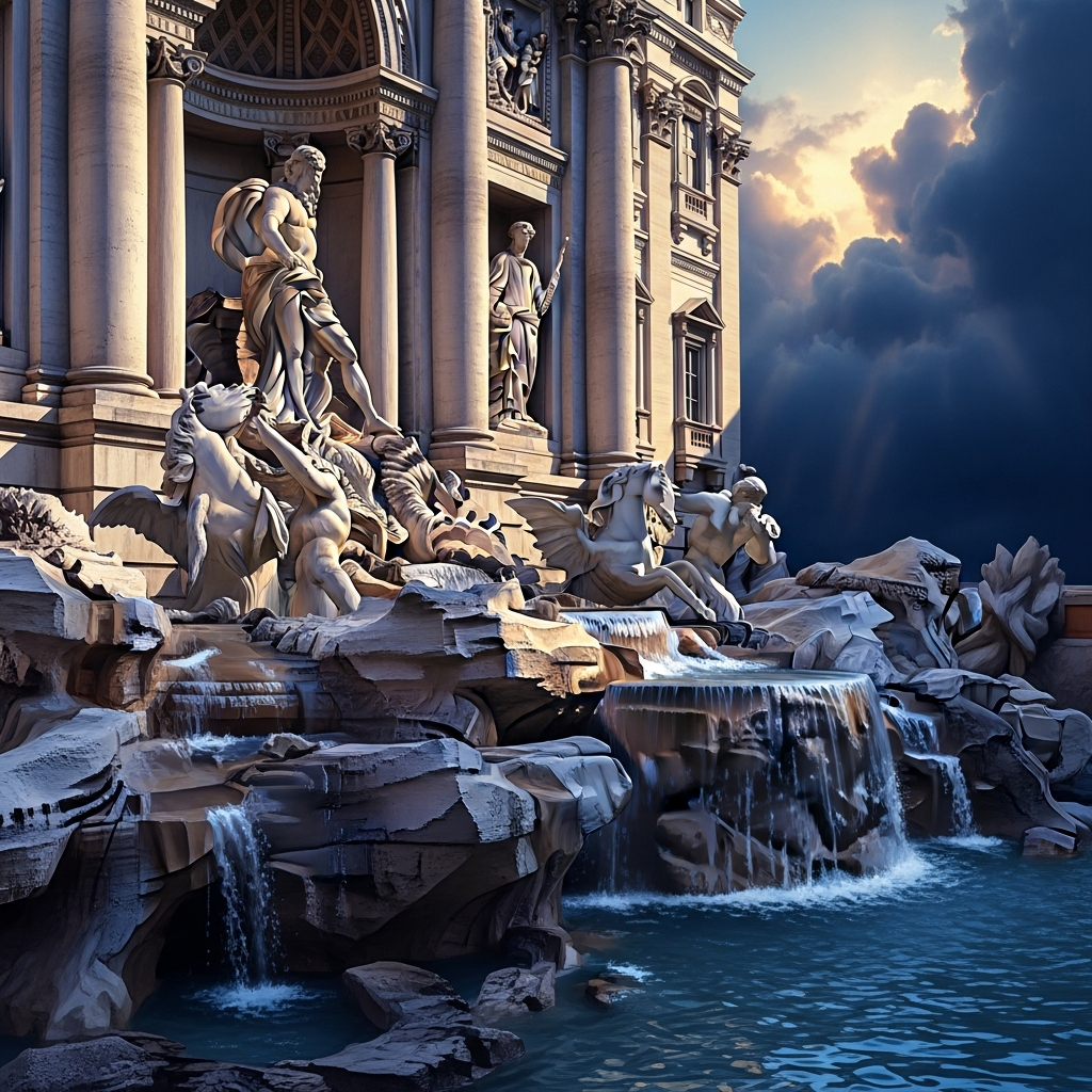 Fântâna Trevi sau Adevărul dat pe față de Gian Lorenzo Bernini