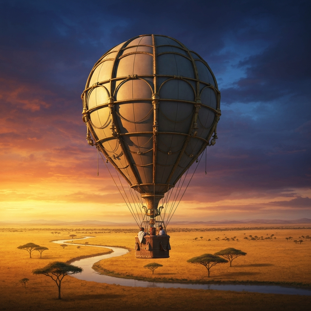 Cinci săptămâni în balon de Jules Verne